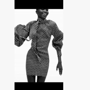 Zara  mini polka dot satin dress SizeS S, M NEW WITH TAG!